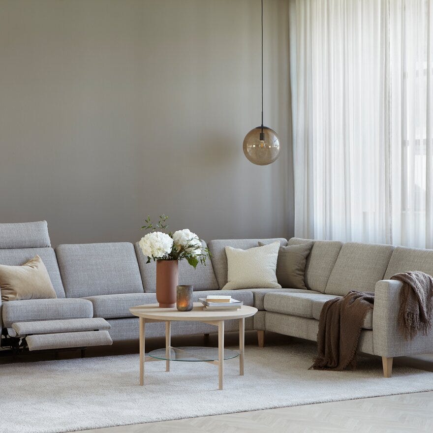 Hjørnesofa med sale recliner